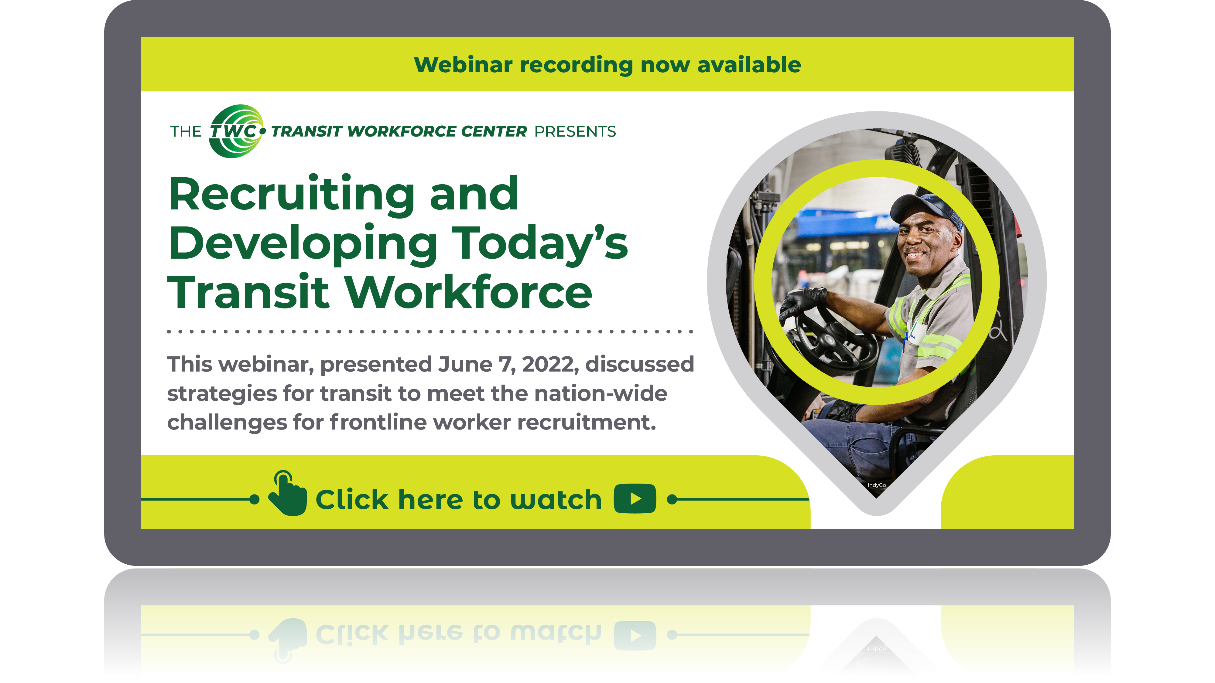 Video: Recruiting and Developing Today’s Transit Workforce Webinar