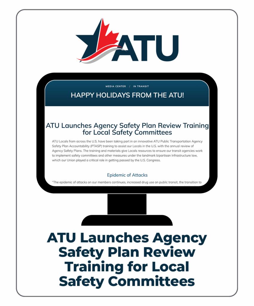 ATU Launches Agency Safety Plan Review Training for Local Safety Committees