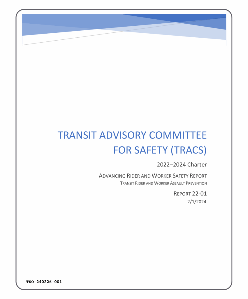Advancing Rider and Worker Safety