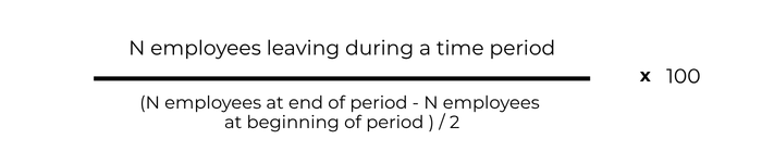 Equation for simple turnover rate